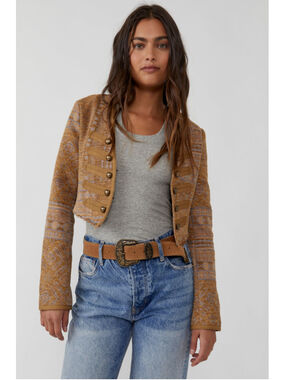 Free People Juliette Cropped Jacket Size M